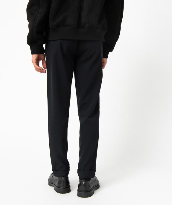 Pantalon homme en toile avec taille ajustable vue3 - GEMO (HOMME) - GEMO
