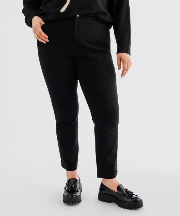 Pantalon regular en viscose stretch femme grande taille vue6 - GEMO (G TAILLE) - GEMO