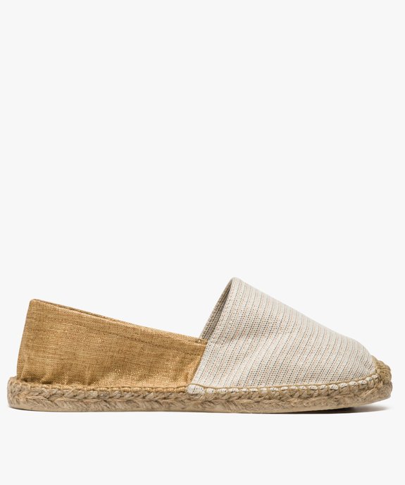 Espadrilles femme bicolores avec paillettes vue1 - GEMO (PLAGE) - GEMO