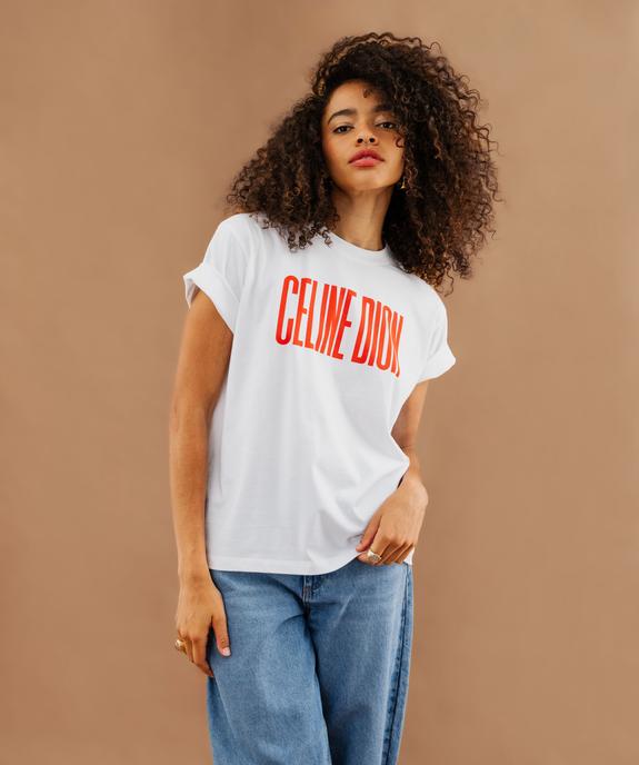 T-shirt col rond imprimé femme - Céline Dion vue2 - CELINE DION - GEMO