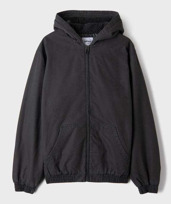 Blouson à capuche fermeture zippée garçon vue1 - GEMO (JUNIOR) - GEMO