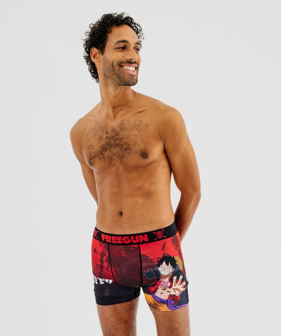 Boxer microfibre douce imprimée homme - Freegun X One Piece vue1 - FREEGUN - GEMO