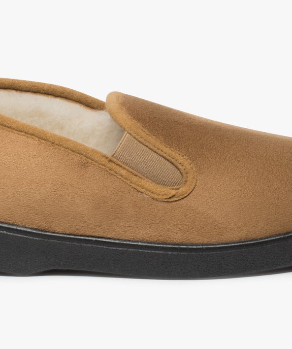  Chaussons homme unis avec doublure chaude vue6 - THERITEX - GEMO