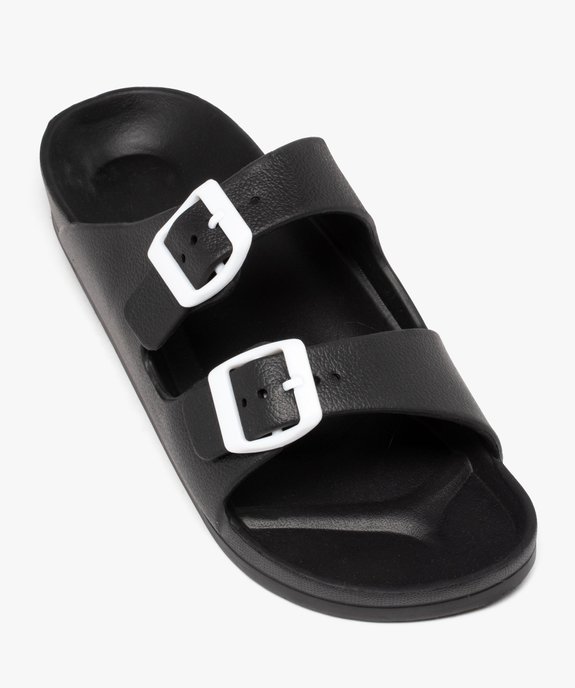 Mules de piscine femme unies à brides ajustables avec boucle contrastante vue5 - GEMO (PLAGE) - GEMO
