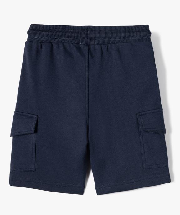 Bermuda garçon en maille avec poches à rabat vue4 - GEMO (ENFANT) - GEMO