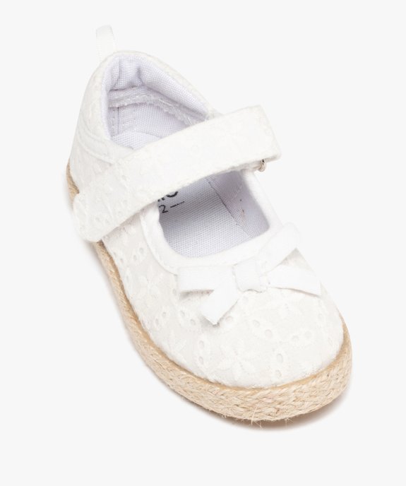 Babies bébé fille en toile unie façon dentelle anglaise vue5 - GEMO 4G BEBE - GEMO