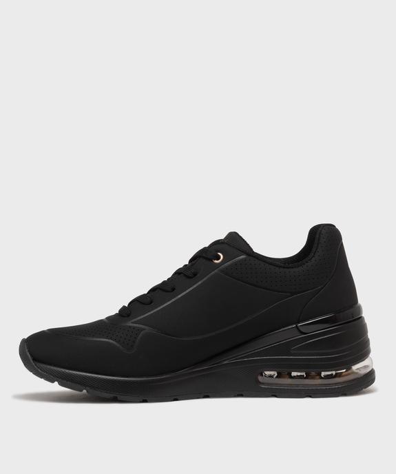Baskets basses à talon compensé Elevated Air femme - Skechers vue3 - SKECHERS - GEMO