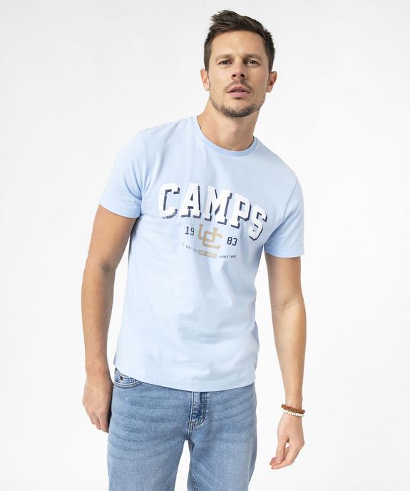 Tee-shirt à manches courtes avec inscription homme - Camps United vue2 - CAMPS GEMO FOR GOOD - GEMO