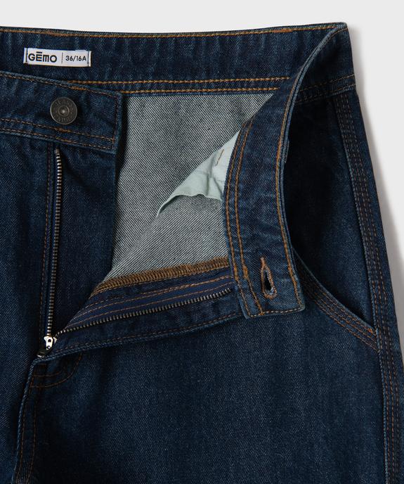 Jean Regular charpentier à taille réglable garçon vue3 - GEMO 4G GARCON - GEMO