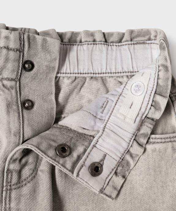 Jean Slouchy avec taille ajustable fille vue3 - GEMO (ENFANT) - GEMO