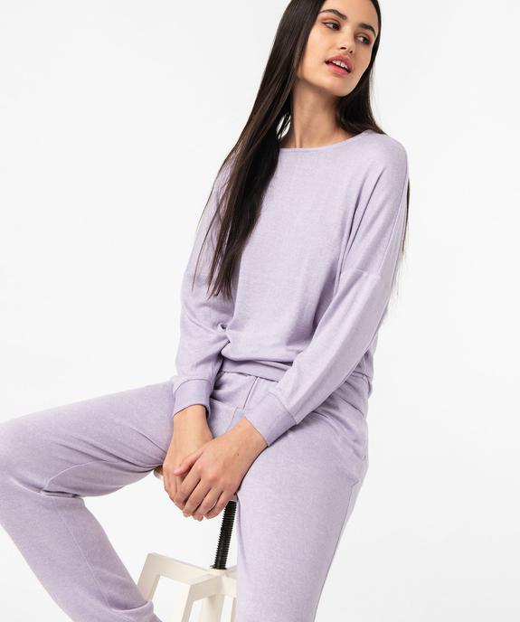 Pantalon de pyjama en maille fine femme vue1 - GEMO 4G FEMME - GEMO