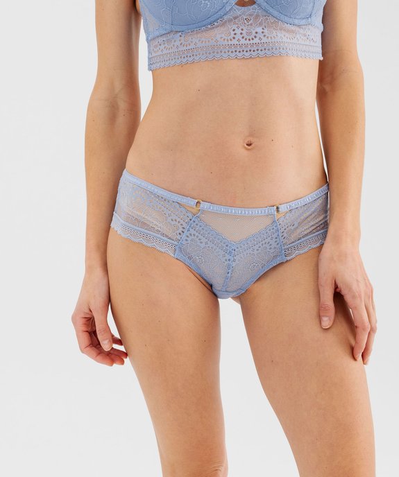 Shorty en dentelle transparente femme vue1 - GEMO(HOMWR FEM) - GEMO
