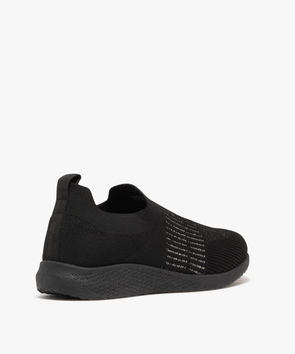 Baskets femme slip-on en mesh ajouré et à paillettes vue4 - GEMO (SPORTSWR) - GEMO
