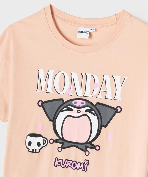 Chemise de nuit manches courtes en jersey fille - Hello Kitty vue1 - HELLO KITTY - GEMO