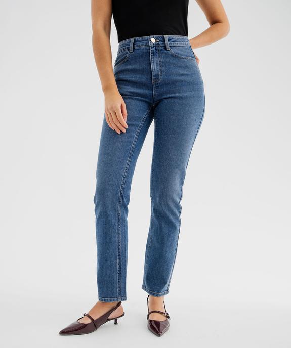 Jean Regular taille haute femme vue6 - GEMO(FEMME PAP) - GEMO