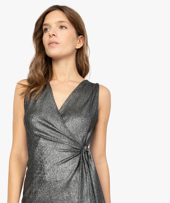 Robe de soirée femme en matière pailleteée vue2 - GEMO(FEMME PAP) - GEMO