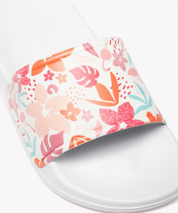 Mules de piscine fille à bandeau imprimé fleurs vue6 - GEMO (ENFANT) - GEMO