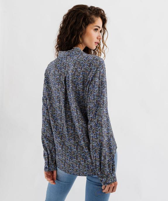 Chemise fluide imprimée femme vue3 - GEMO 4G FEMME - GEMO