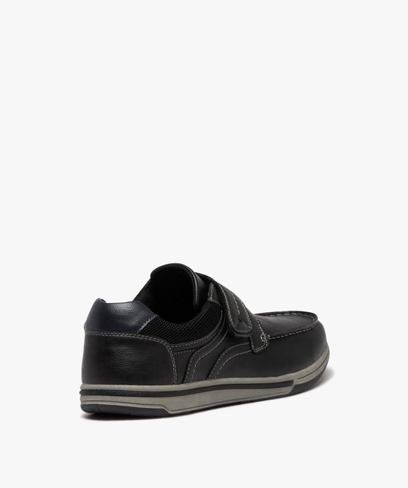 Chaussures bateau à scratch unies homme vue4 - G'FLEX - GEMO