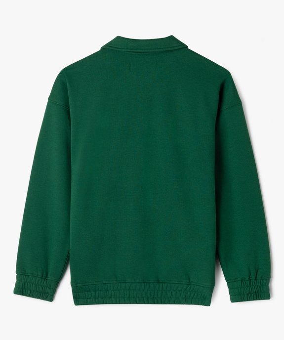 Sweat col polo zippé garçon - Camps United vue4 - CAMPS GEMO FOR GOOD - GEMO