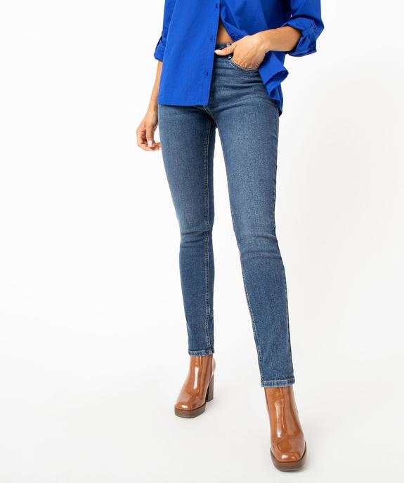 Jean slim push up femme vue1 - GEMO 4G FEMME - GEMO