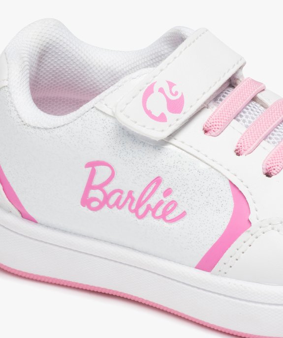 Baskets fille pailletées à scratch et à lacets - Barbie  vue6 - BARBIE - GEMO