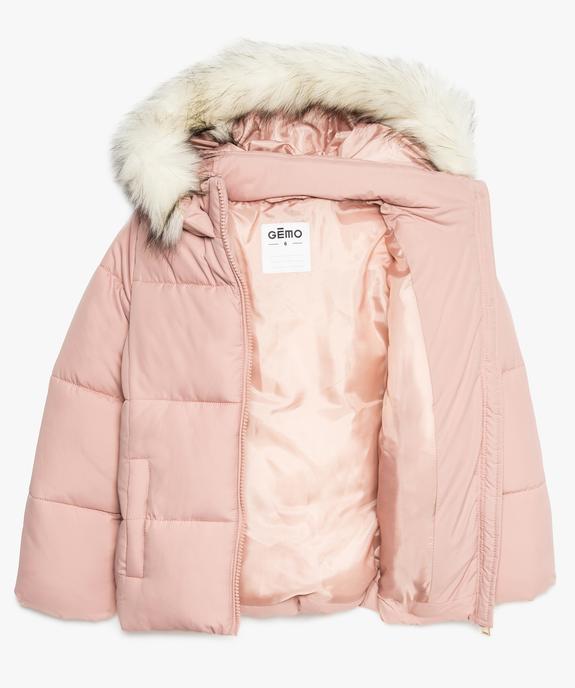 Doudoune fille à capuche duveuteuse vue2 - GEMO (ENFANT) - GEMO