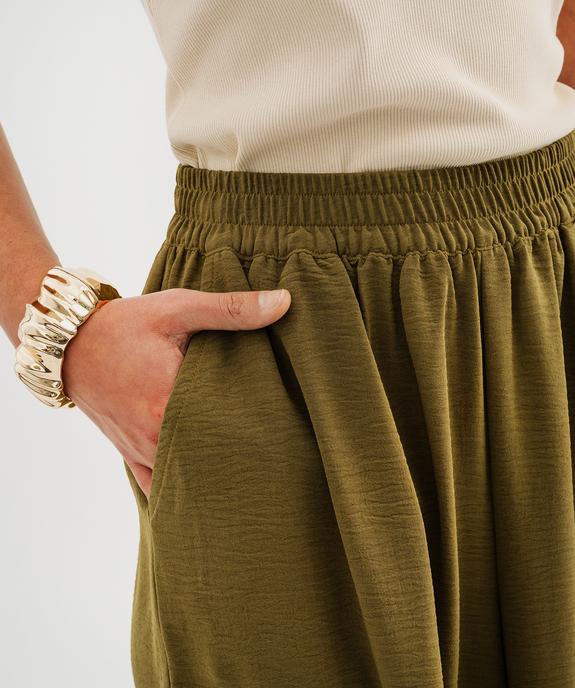 Pantacourt fluide en matière recyclée femme vue2 - GEMO(FEMME PAP) - GEMO