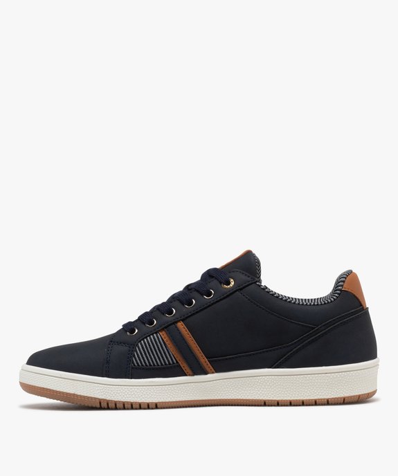 Baskets basses à lacets au look urbain homme vue4 - URBAN STEPS - GEMO