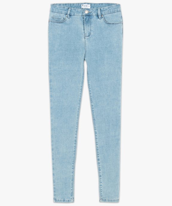 Jean femme skinny push-up uni vue4 - FOLLOW ME - GEMO