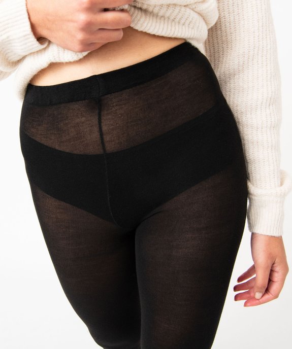 Collant opaque chaud femme vue3 - GEMO(HOMWR FEM) - GEMO