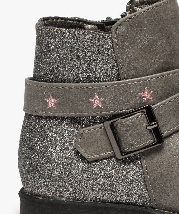 Boots bébé fille avec paillettes et bride à boucle vue6 - GEMO(BEBE DEBT) - GEMO