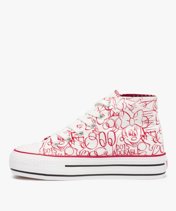Baskets femme semi-montantes en toile – Minnie Mouse vue3 - MINNIE - GEMO