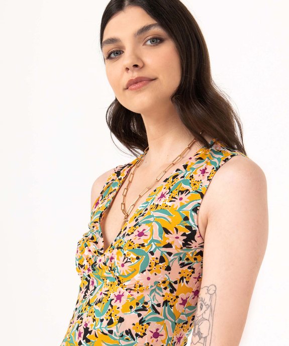 Robe sans manches en maille imprimée femme vue2 - GEMO(FEMME PAP) - GEMO