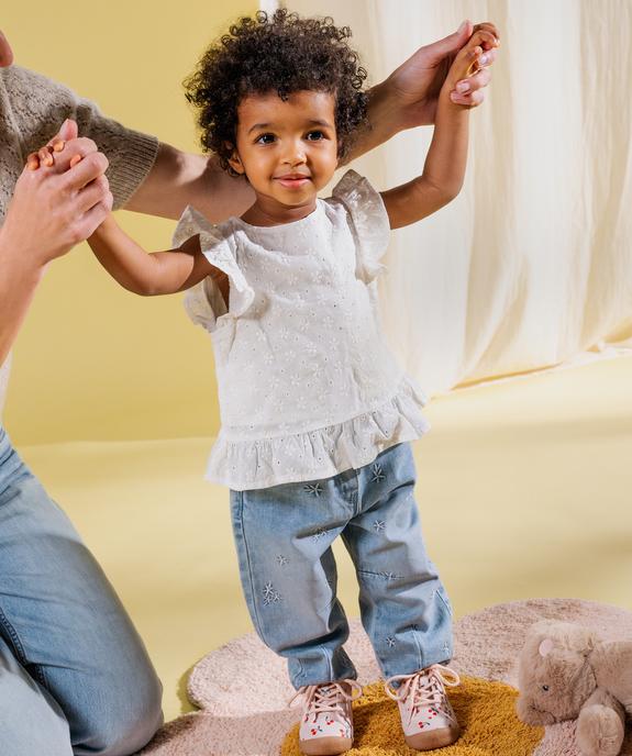 Blouse sans manches à motifs brodés bébé fille vue5 - GEMO(BEBE DEBT) - GEMO