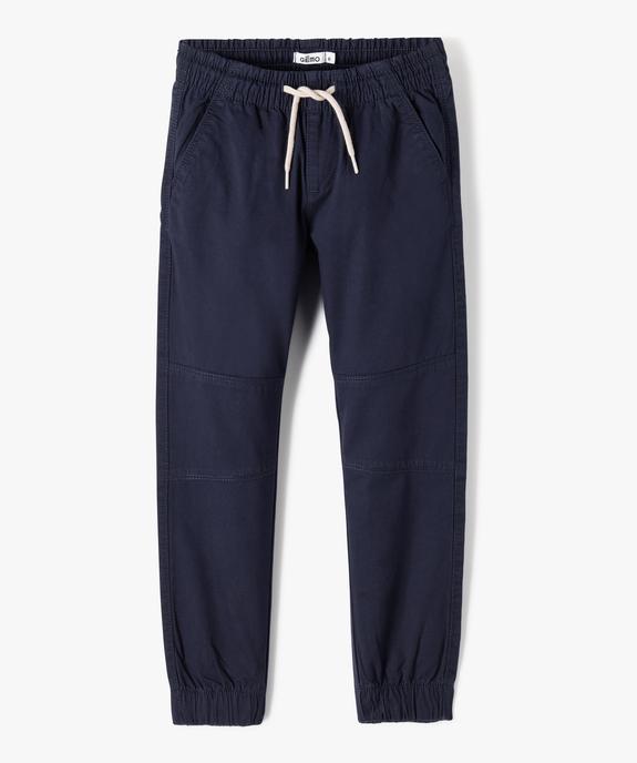 Pantalon jogger en toile garçon vue1 - GEMO (ENFANT) - GEMO