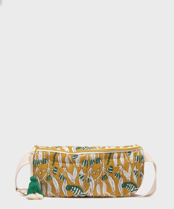 Sac banane en coton matelassé avec motifs fleuris femme vue1 - GEMO (ACCESS) - GEMO