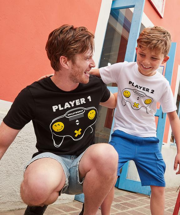 Tee-shirt homme imprimé fantaisie - Smiley vue6 - SMILEY - GEMO