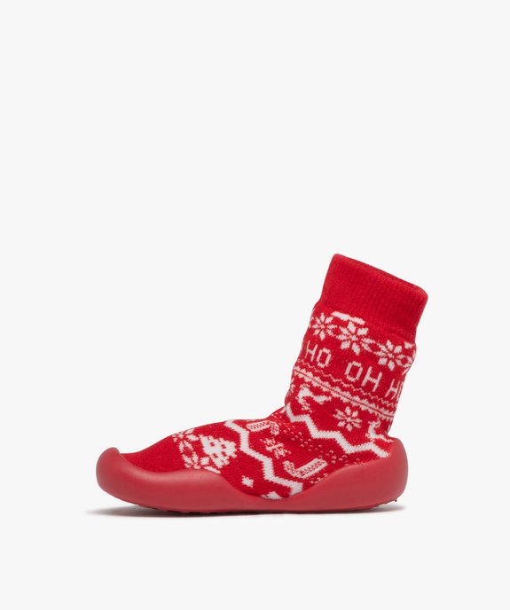 Chaussons chaussettes de Noël à semelle antidérapante bébé garçon vue3 - GEMO (ENFANT) - GEMO
