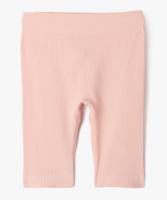 Legging court en maille côtelée extensible fille vue1 - GEMO (ENFANT) - GEMO