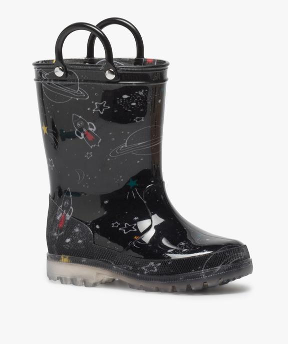 Bottes de pluie garçon avec motifs de l’espace vue2 - GEMO (ENFANT) - GEMO