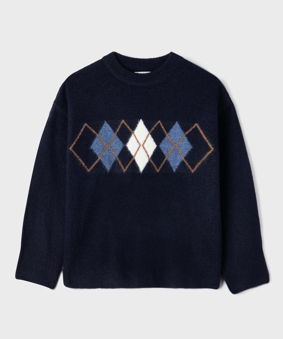 Pull oversize avec motif sur le buste fille vue2 - GEMO (JUNIOR) - GEMO