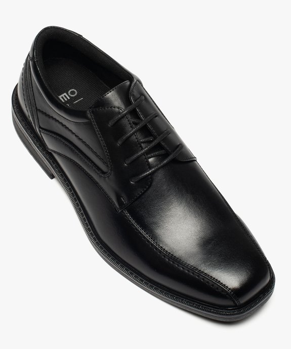 Derbies homme à surpiqûres et bout carré vue5 - GEMO(URBAIN) - GEMO