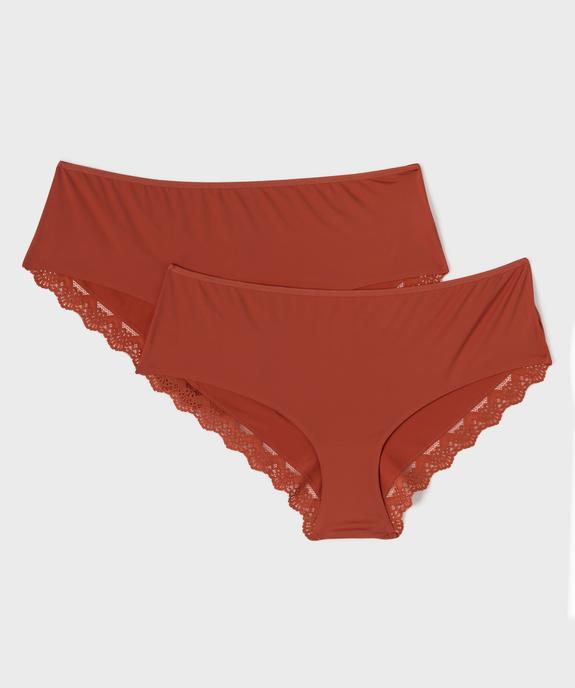 Shorty en microfibre et dentelle femme grande taille (lot de 2) vue1 - GEMO(HOMWR FEM) - GEMO