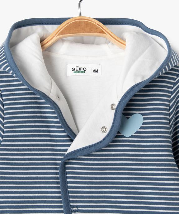 Combinaison pyjama/surpyjama à capuche bébé - GEMO 4G BEBE Combinaison pyjama/surpyjama à capuche bébé vue2 - GEMO 4G BEBE - GEMO