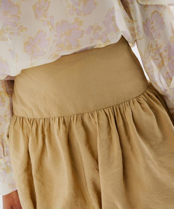 Jupe courte et fluide forme boule femme vue3 - GEMO(FEMME PAP) - GEMO