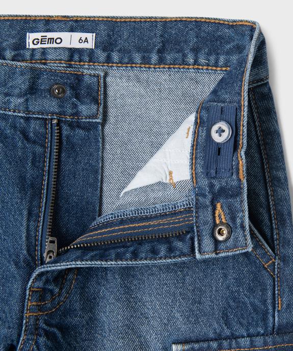 Jean cargo délavé garçon vue3 - GEMO (ENFANT) - GEMO