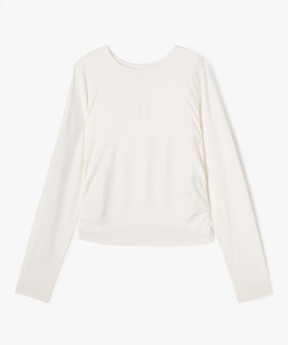 Tee-shirt manches longues coupe courte fille vue1 - GEMO (JUNIOR) - GEMO