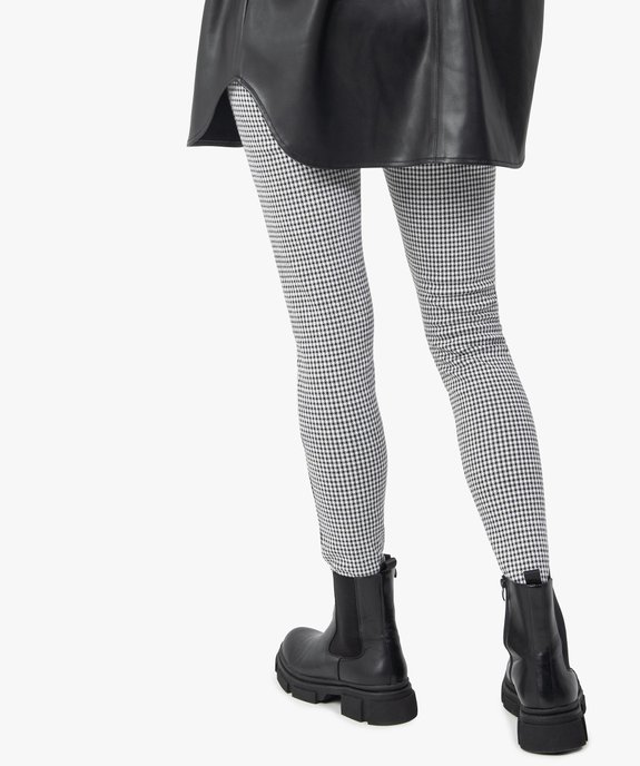 Leggings femme à motif pied de poule vue3 - GEMO(FEMME PAP) - GEMO