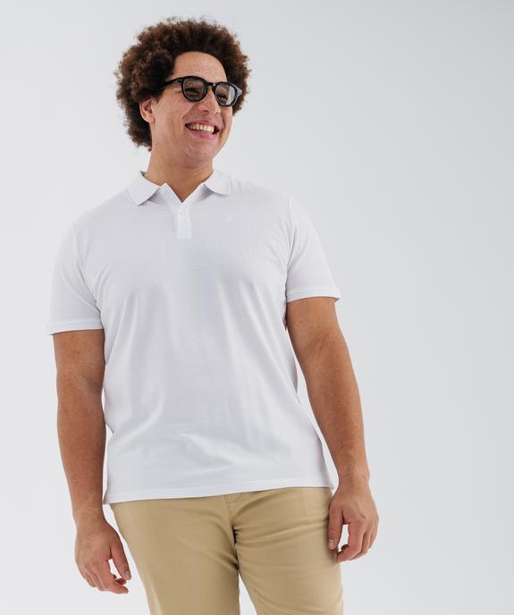 Polo à manches courtes en maille piquée homme vue12 - GEMO 4G HOMME - GEMO